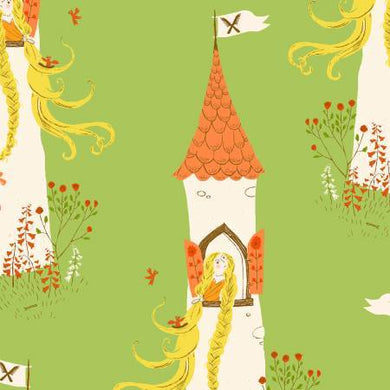 Heather Ross Far Far Away 2 Green Repunzel Quilting Fabric
