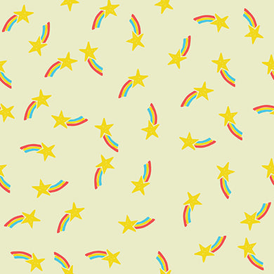 Let the Good Times Roll Star Cotton Fabric Paintbrush Studio