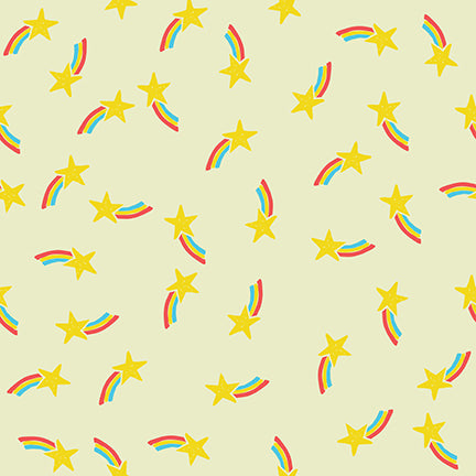 Let the Good Times Roll Star Cotton Fabric Paintbrush Studio