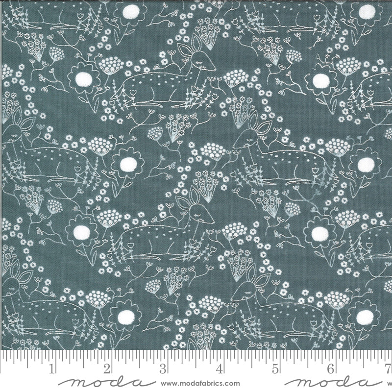 Meadow Deer in Sky by Gingiber for Moda Fabrics