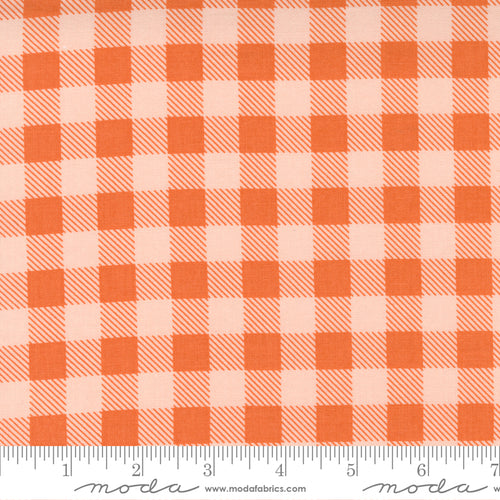 Make Time Stitching Sampler Check Strawberry by Moda Fabrics