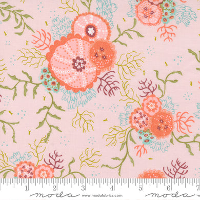 The Sea and Me Ocean Botanical Pink Sand by Moda Fabrics
