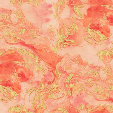 Moonlight Melon Etherial/Metallic by Jennifer Ellory for 3 Wishes