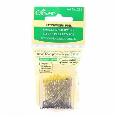 Clover Glasshead Patchwork Pins
