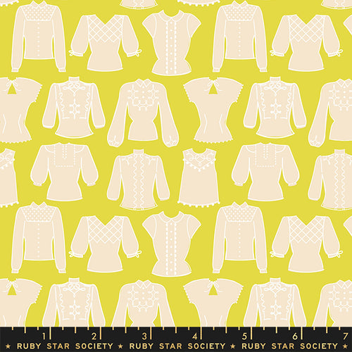 First Light Blouses in Citron by Ruby Star Society for Moda Fabrics