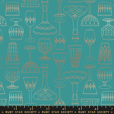 Elixir Decanted Metallic Succulent by Ruby Star Society for Moda Fabrics
