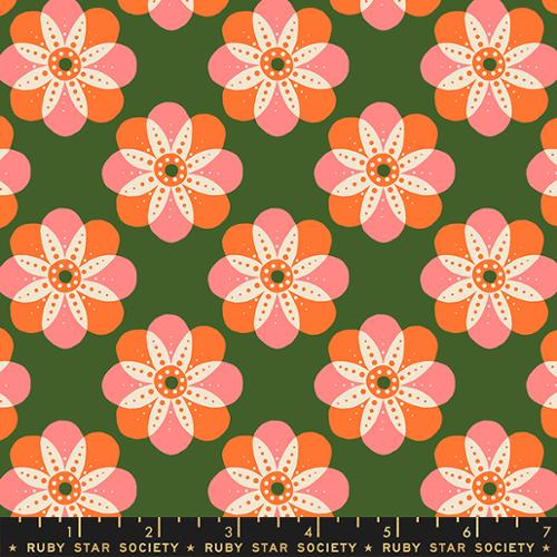 Floradora Sarah Green Cherry Blossom Mandala by Jen Hewett of Ruby Star Society