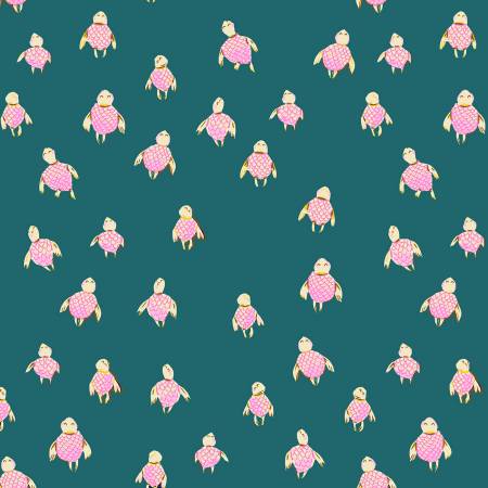 Blue Turtles by Heather Ross for Windham cotton fabric