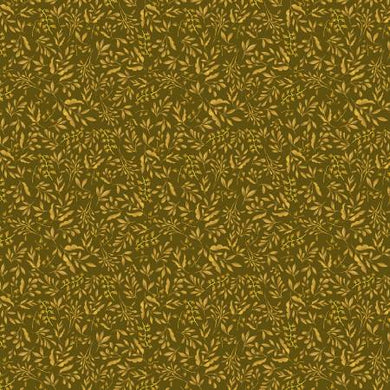 Foxy Falling Leaves Moss by Windham Fabrics