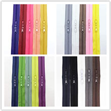 30 Inches Double Slider Zippers #3 Nylon Coil Zippers with Two Long Pulls Head to Head Closed Ended Zippers
