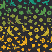 Seventy Six Bird & Bee Night cotton fabric Alison Glass Andover