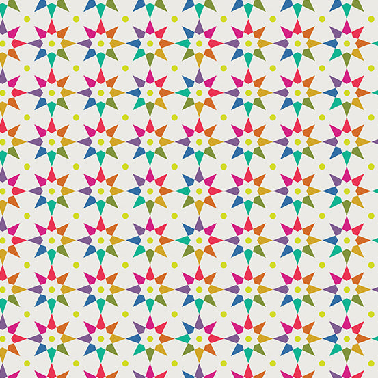Rainbow Star Day cotton fabric Alison Glass Andover