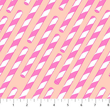 American Road Trip Straws Pink