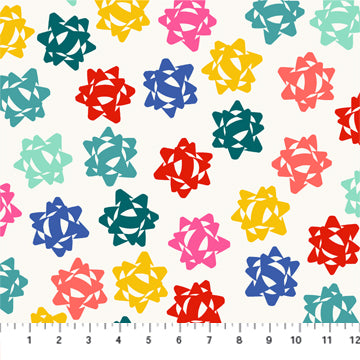 Peppermint Giant Bows White