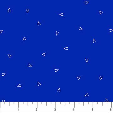 Lucky Charms Wishbone Blue by Figo Quilting Fabric
