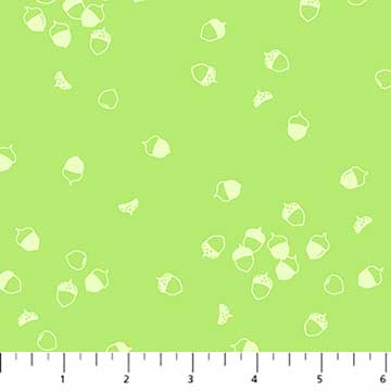 Lucky Charms Lime Acorns by Figo Quilting Fabric