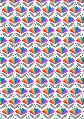 Bright Rainbow Flower by Lewis & Irene