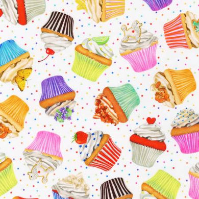 Sweet Tooth Cupcakes Cotton Fabric by Robert Kaufman