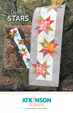 Desert Stars Table Runner Pattern FRONT VIEW