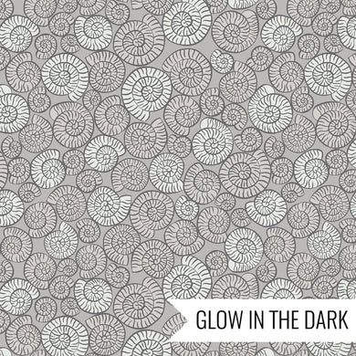 Dino Glow Ammonites Grey by Lewis & Irene