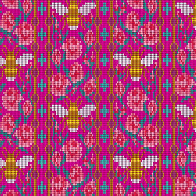 Beadwork Dahlia Handiwork by Alison Glass for Andover Fabrics