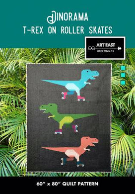  Dinorama - TRex Quilt Pattern 