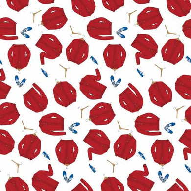 Mister Rogers Neighborhood Sweaters Red by Riley Blake Designs