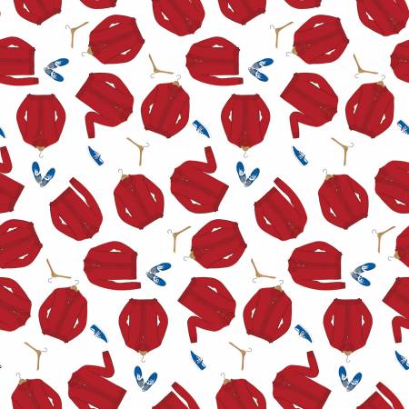 Mister Rogers Neighborhood Sweaters Red by Riley Blake Designs