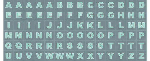 Christmas Glow Letters Blue Panel by Lewis & Irene