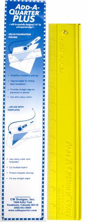 12 inch add a quarter ruler for foundation paper piecing