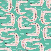 Dandelion Jungle - Alligator by Jane Farnham for Dashwood Studio