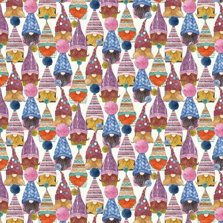 Love You Gnome-atter Cream Set Gnomes by Michael Miller