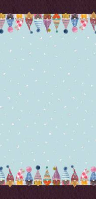 Love You Gnome-atter Blue Gnomes Border by Michael Miller
