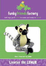  Licorice The Lemur Funky Friends Factory Pattern