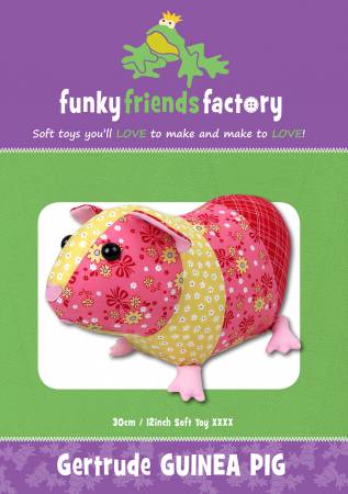 gertrude guinea pig stuffed animal pattern from funky friends factory