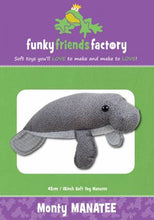 Monty Manatee Funky Friends Factory Plush Pattern