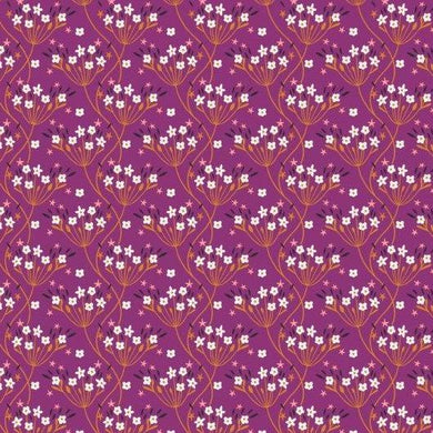 Good Vibes Tiny White Flowers Magenta by Dashwood Studio
