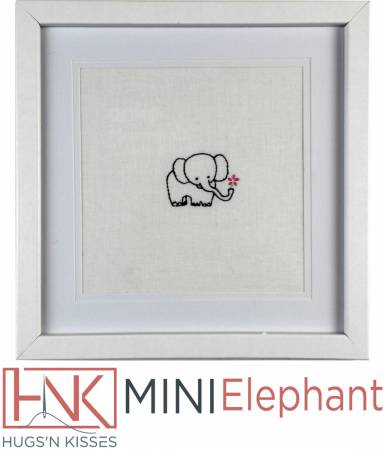 Elephant Hugs 'N Kisses Mini Embroidery Pattern