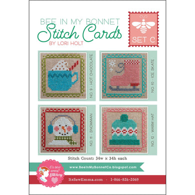 Bee in My Bonnet Stitch Cards Set C