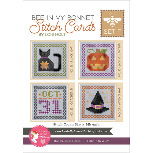 Bee in My Bonnet Stitch Cards Set F