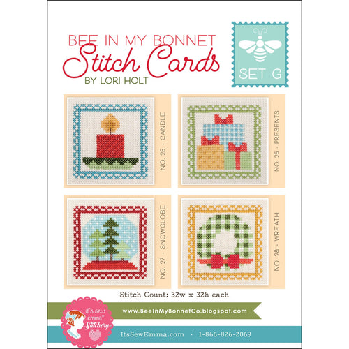 Bee in My Bonnet Stitch Cards Set G