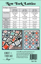 New York Lattice Quilt Pattern
