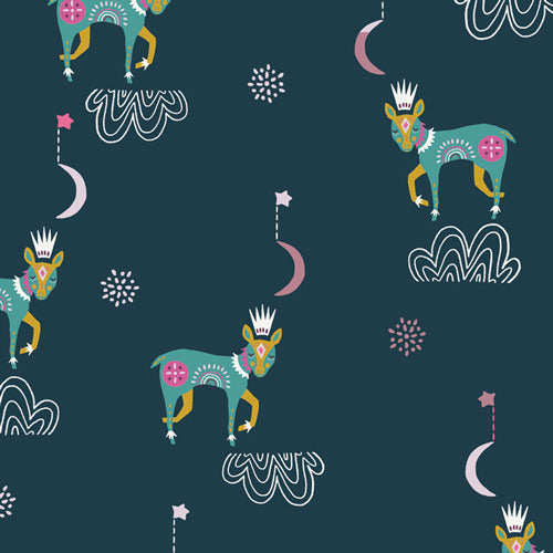 Lugu Sleep Tight Nightfall by Jessica Swift for Art Gallery Fabrics