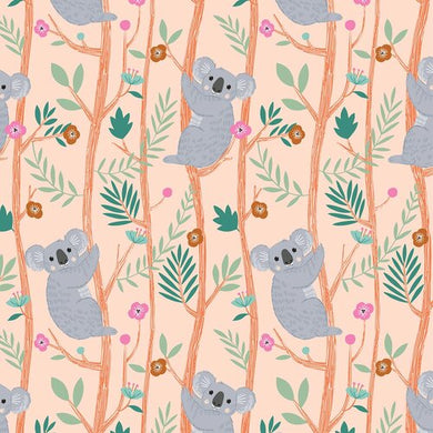 Dashwood Our Planet Koala Bamboo Cotton Quilting Fabric