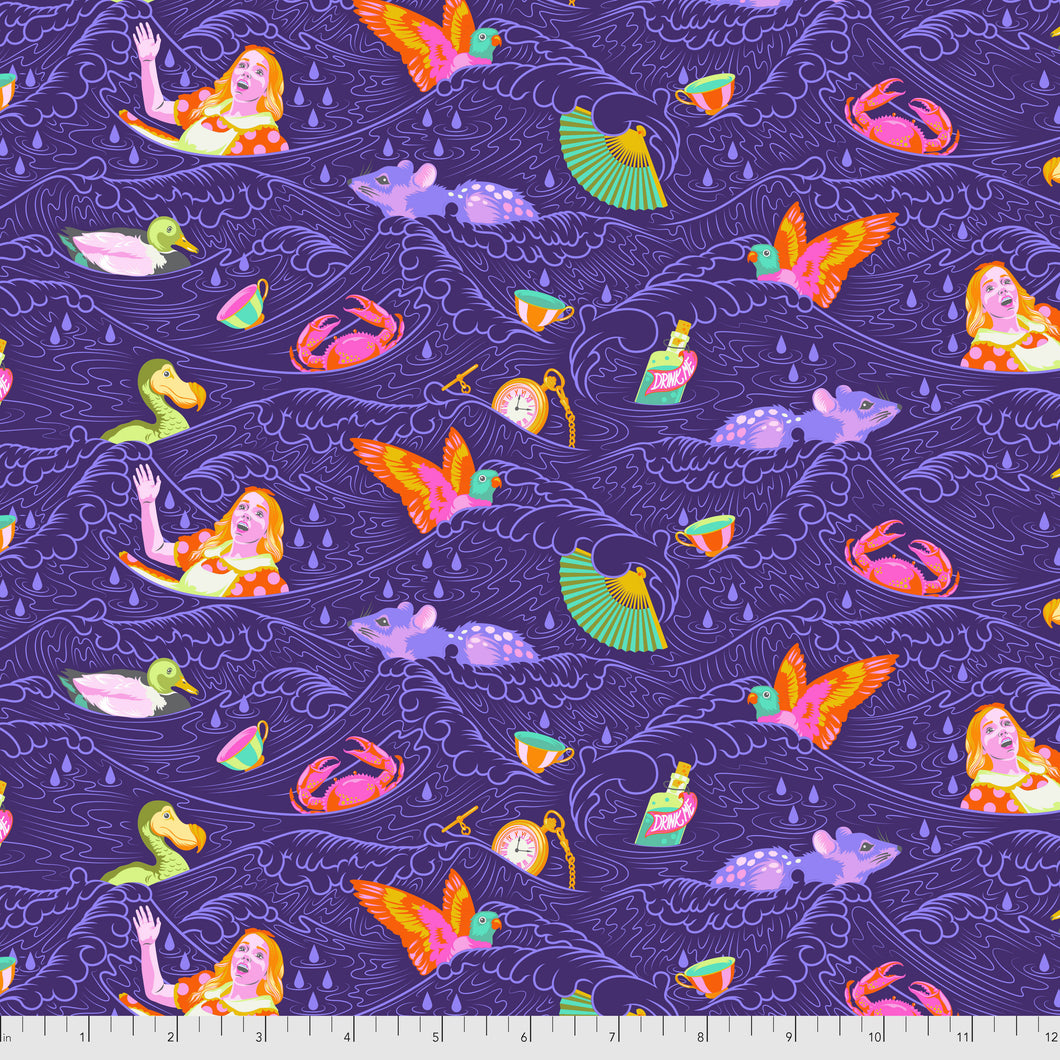 Tula Pink Curiouser & Curiouser Sea of Tears Daydream cotton fabric