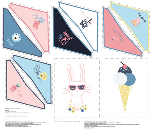 Hello Baby! Bibs Panel Fabric - Stitch Morgantown