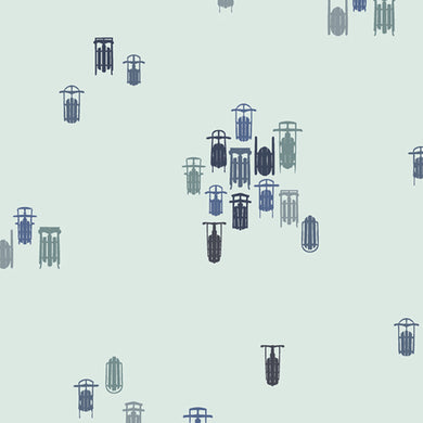 Snowday Down the Hill Art Gallery Fabrics Cotton Fabric