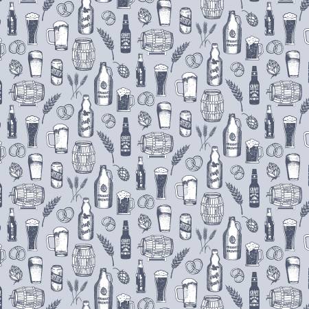 Craft Beer Cadet Dear Stella cotton fabric