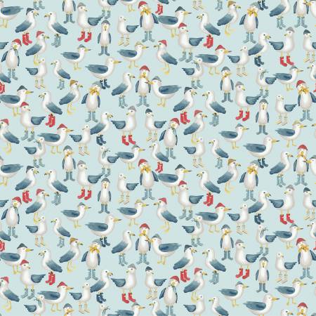 Skylight Flock Of Seagulls by Dear Stella cotton quilting fabric