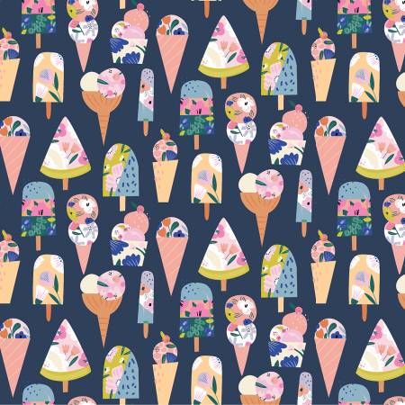 Orient What's The Scoop? by Dear Stella cotton quilting fabric